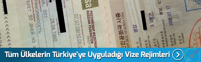 Türkiye'ye Uygulanan Vize Rejimleri 1