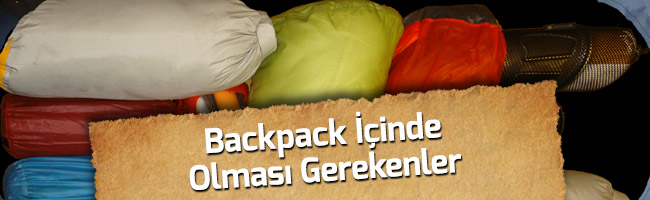 sırt çantası içinde olması gerekenler