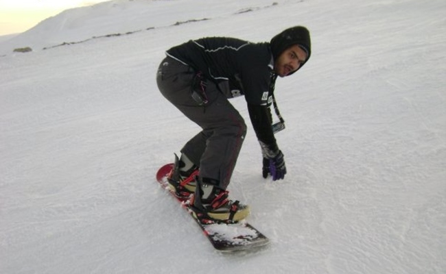 Snowboard düşüş